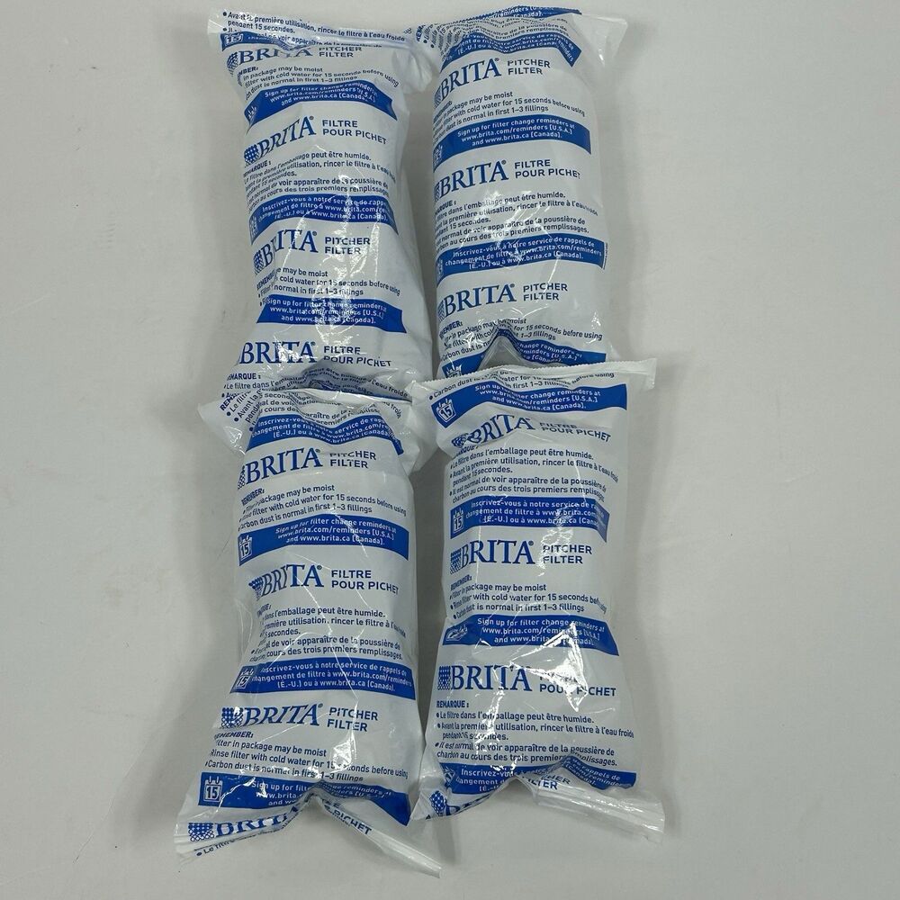 Brita Standard Water Filter for Pitchers and Dispensers 4 Pack Sealed